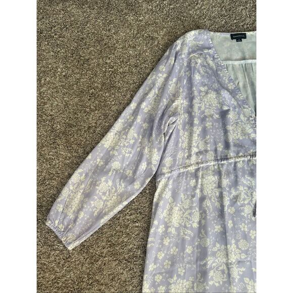 Summersalt The Cinched Waist Caftan Dress vintage floral lavender Maxi Boho M - Picture 11 of 14